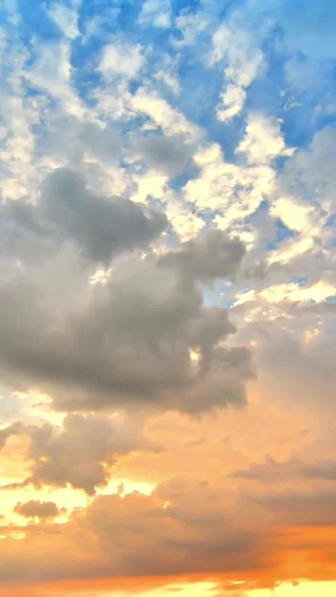 Moving clouds, animated, timelapse, slow, moody, time lapse Stock Footage 314984023
