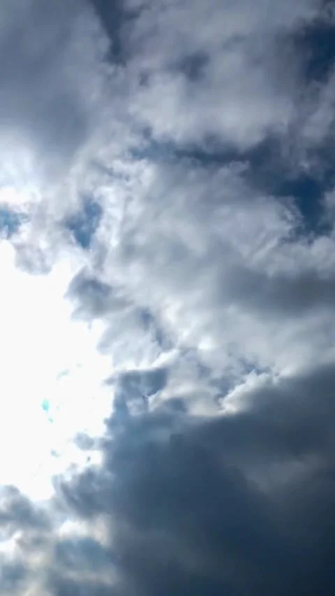 Moving clouds, animated, timelapse, slow, moody, time lapse Stock Footage 314984032