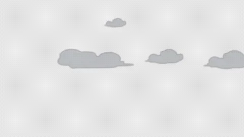 Moving Clouds Animation with Transparent Background. Soft clouds drifting smooth Stock Footage 325498820