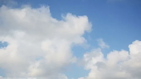 Moving clouds in beautiful sky Stock Footage 75337523