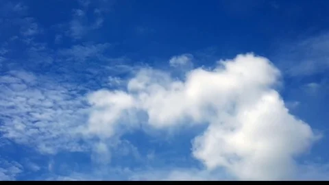 Moving clouds in beautiful sky Stock Footage 76031968