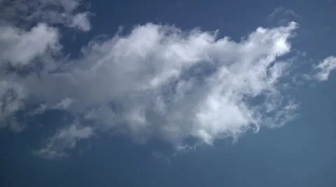 Moving Clouds on blue sky. Can be used for timelapse. Duration: 00:26:14,21 Stock Footage 10596946
