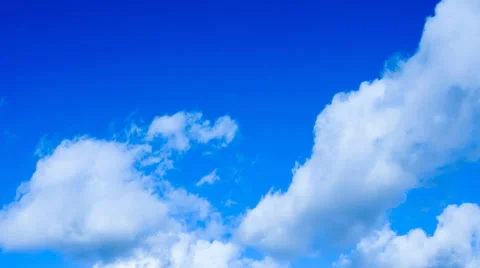 Moving clouds on a blue sky Stock Footage 36240544