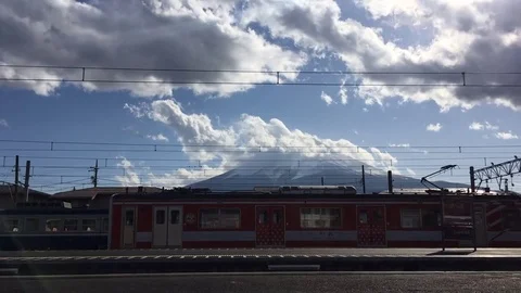 Moving clouds in blue sky Stock Footage 79297091