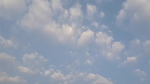 Moving clouds in the blue sky Stock Footage 124250247