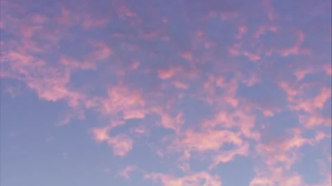 Moving clouds in blue sky Stock Footage 310952505