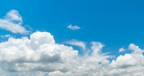Moving clouds blue sky Time lapse Video stock 96200120
