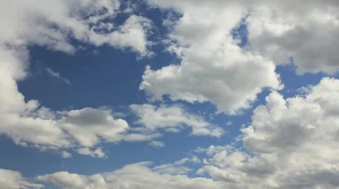 Moving Clouds with Blue Sky Timelapse 1080p Stock Footage 22253901