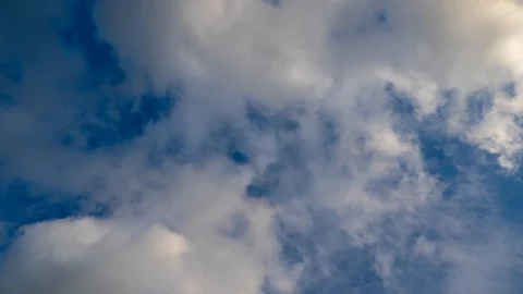 Moving Clouds Blue Sky Timelapse Stock-Footage 114668032