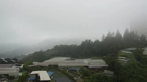 Moving clouds at Cameron Highlands Stock Footage 120510581