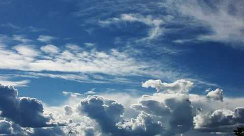 Moving clouds during daytime (HD Timelapse) | 01 库存影片 38038829