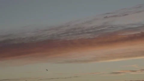 Moving clouds during sunrise Video stock 238766707