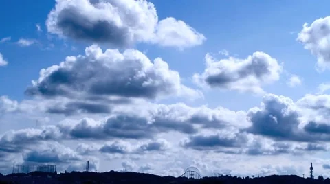 Moving clouds. Stock Footage 8600823