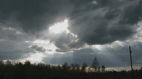 Moving clouds Stock Footage 10559335