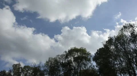 Moving clouds Stock Footage 13405963