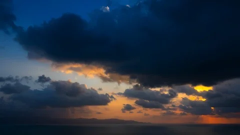 Moving clouds Stock Footage 103072832