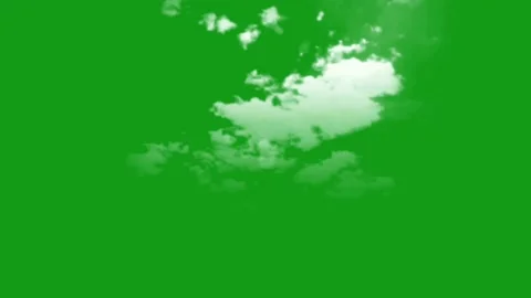 Moving clouds motion graphics with green screen background Stock Footage 135779823