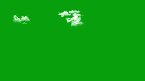 Moving clouds motion graphics with green screen background Stock Footage 142246255