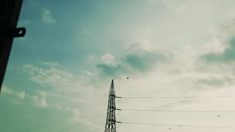 Moving clouds with motorized slider_timelapse Stock Footage 153166705