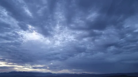 Moving clouds moving after sunset HD Video stock 39657585