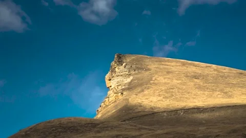 Moving clouds over the cliff Stock Footage 149379589