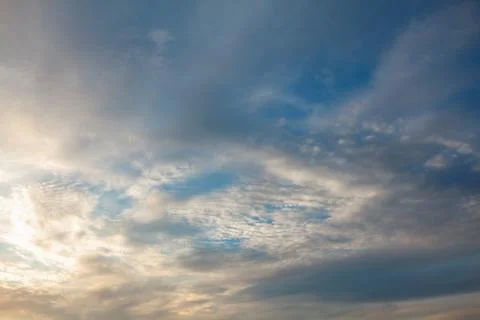 Moving clouds Stock Photos