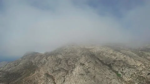 Moving Clouds Serifos Greece Stock Footage 221761689