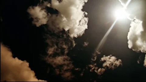 Moving clouds in sky Stock Footage 75036986