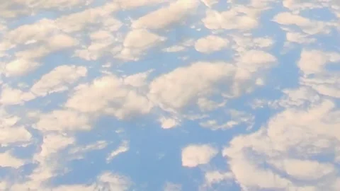 Moving Clouds in the Sky Time Lapse. Sky Background in Summer Sunlight Stock Footage 250396594