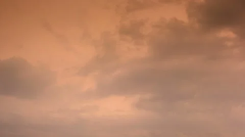 Moving clouds an sunset, timelapse Stock Footage 43098609