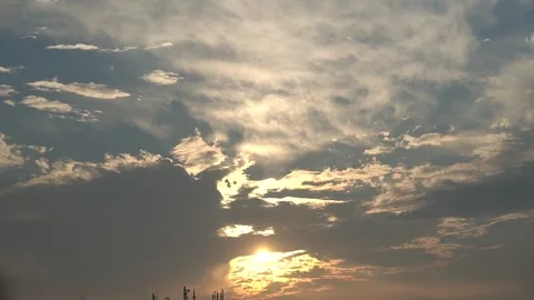 Moving clouds Timelapse Stock Footage 255309836