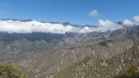 Moving clouds at viewpoint La Cumbrecita Video stock 116376364