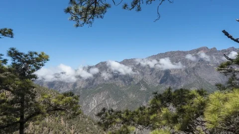 Moving clouds at viewpoint La Cumbrecita Видео 116377433