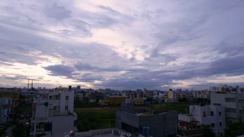 Moving clouds/Timelapse/Bangalore Stock Footage 111959943