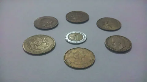 Moving Coins Stock-Footage 32548163