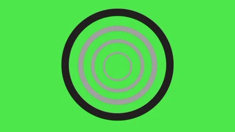 Moving color black circles abstract motion green screen background. Stock Footage 334897503