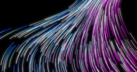 Moving color tracks on a black background8 Stock Footage 311804792