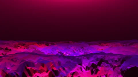 Moving colored landscape of triangular ice floes Stock Footage 277897032