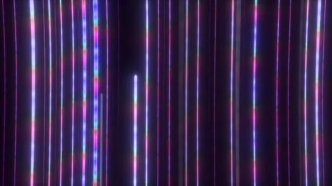 Moving colored neon lines. abstract cyber looping background Stock Footage 305683094