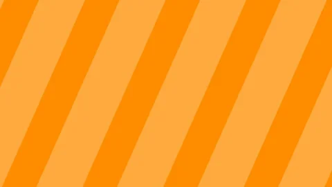 Moving colored orange lines. animation. Stock Footage 120839241