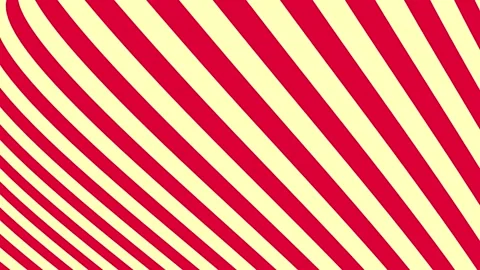 Moving colored stripes. Video stock 266282698