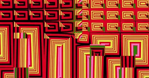 Moving colored stripes. Stock Footage 266571474