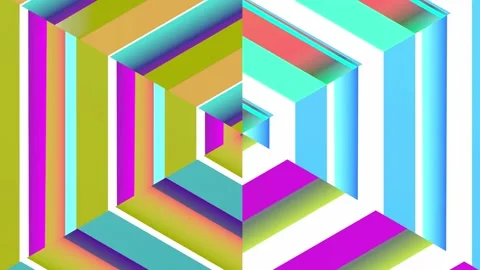 Moving colored stripes. Stock Footage 266650606