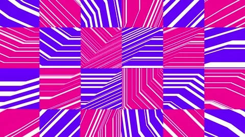 Moving colored stripes. Stock-Footage 266726438