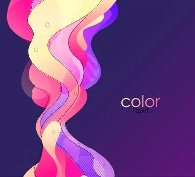 Moving colorful abstract background. Dynamic Effect. Vector Illustration. Design Stock Illustration