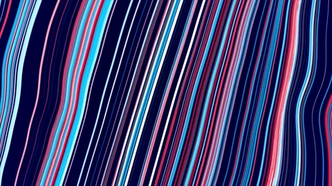 Moving colorful fabric of parallel lines. Motion. Abstract wavy motion of Stock Footage 203972689