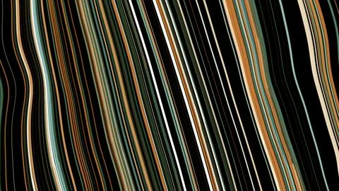 Moving colorful fabric of parallel lines. Motion. Abstract wavy motion of Illustrazione stock