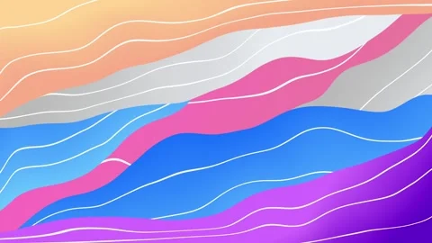 Moving colorful lines of abstract background Stock Footage 138676231
