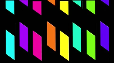 Moving Colorful Shapes Stock Footage 63881869
