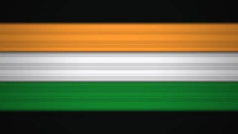 Moving colors of the Indian flag with motion blur effect Stock Footage 339459349